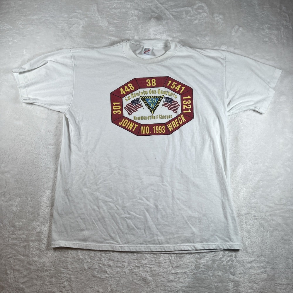 Vintage Made In USA Jerzees Joint Wreck‎ 1993 T Size XL